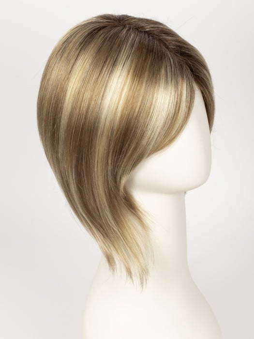 CREAMY TOFFEE R | Rooted Dark with Light Platinum Blonde and Light Honey Blonde evenly blended