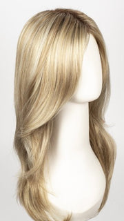 CREAMY TOFFEE R | Rooted Dark with Light Platinum Blonde and Light Honey Blonde evenly blended