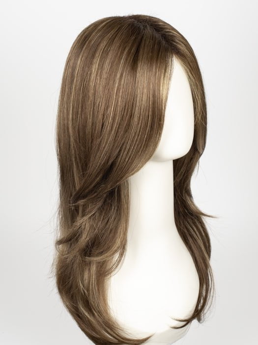 ICED MOCHA R | Rooted Dark with Medium Brown blended with Light Blonde highlights