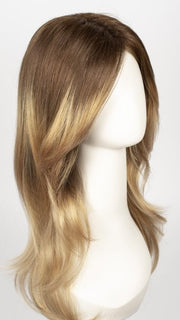 BANANA SPLIT LR | The base is a slightly warmer brown that quickly shifts to a light golden blonde. I would best describe this color as a heavily rooted blonde