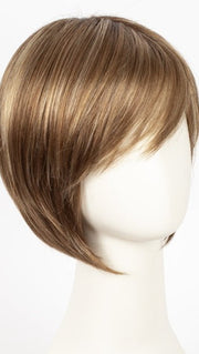 MAPLE-SUGAR-R | Rooted Dark with Light Honey Brown base with Strawberry Blonde highlights