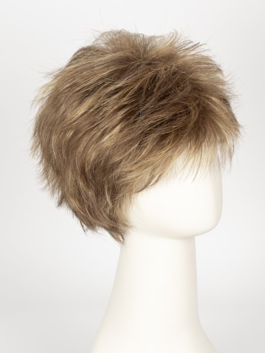 Color Mochaccino = Rooted Dark with Light Brown base with Strawberry Blonde highlights