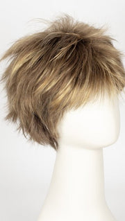 MOCHACCINO R | Rooted Medium Brown with Light Brown Base and Strawberry Blonde Highlights