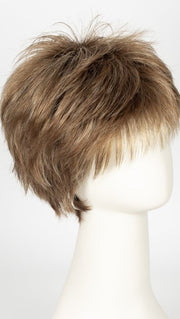 MAPLE SUGAR R | Rooted Medium Brown with Light Honey Brown Base and Strawberry Blonde Highlights