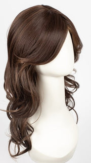 P4/30/33 - PIANO (P) - Chunky, side - by - side streaks of contrasting colors - Medium Dark Brown + Medium Auburn + Dark Auburn