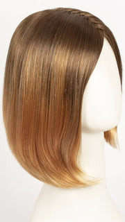 GOLDEN-GINGER | Golden Brown Roots that melt into a Soft Ginger Base with Fine Light Blonde Highlights
