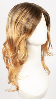 GOLDEN-GINGER | Golden Brown Roots that melt into a Soft Ginger Base with Fine Light Blonde Highlights