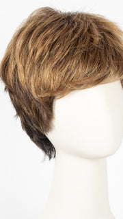 Color G829+ = Dark Cinnamon Mist: Medium brown with ginger red highlights