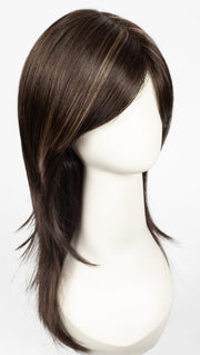 FUDGE-RIPPLE | Medium Dark Brown with Honey Blonde highlights