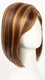 TOMATO BISQUE | Dark Auburn Base with Golden Auburn chunky highlights