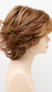 GOLDEN NUTMEG | Medium Brown roots with overall Warm Cinnamon base and Golden Blonde hightlights