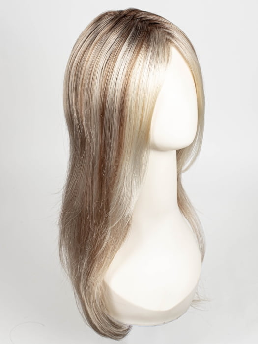 101/88/27S8 CATALINA BLONDE | Pale blonde with Pure White Natural Violet halo highlights, shaded medium brown
