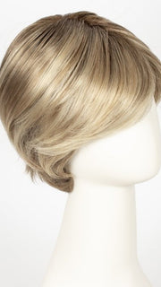12FS12 MALIBU BLONDE | Light Gold Brown, Light Natural Gold Blonde, and Pale Natural Gold-Blonde Blend, Shaded with Light Gold Brown