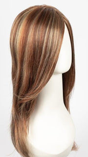 33R27F | Medium Natural Red with 20% Medium Red-Gold Blonde Highlights