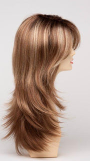 GOLDEN NUTMEG | Medium Brown roots with overall Warm Cinnamon base and Golden Blonde hightlights