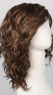 CKISSRT4 | Golden Brown with Copper Blonde Highlights and Dark Brown Roots