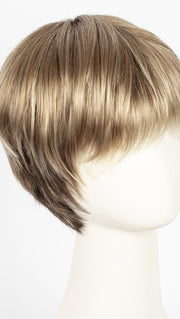 DARK-SAND-ROOTED | Light Brown base with  Lighest Ash Brown and Medium Honey Blonde blend and Dark Roots