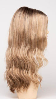 SPARKLING CHAMPAGNE | Medium Brown roots with overall Strawberry Blonde base and soft Golden Blonde highlights