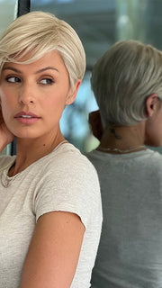 ADVANCED FRENCH by RAQUEL WELCH | STYLED SLEEK in RL19/23 BISCUIT | Light Ash Blonde Evenly Blended with Cool Platinum Blonde