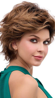 ALYSSA by Envy in CINNAMON TOFFEE | Neutral to Warm Light Brown with Dark Brown Roots