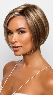 SPARKLING MOCA R | Neutral Dark-Brown Base featuring Silvery White and Golden Blond Highlights