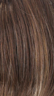 CKISSRT4 | Golden Brown with Copper Blonde Highlights and Dark Brown Roots