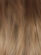 CHAMPAGNE-SUNSET | Dark/medium multi-tonal blond with textured honey, ash, and golden hues and chocolate brown roots