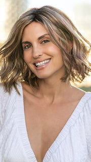 HONEY BREEZE | A blend of Cool, Honey Blonde and Multi-Dimensional Medium Brown with Darker Brown Roots