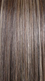 CHOCOLATE BUTTERCREAM R | A deep Chocolate Brown Root, that melts into Buttery, Golden Brown Tones, accented by Soft Caramel and Honey highlights for a smooth, multidimensional finish