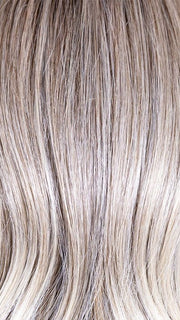 COOL CHAI BLONDE-R  | A balanced cool blonde with softly contrasted darker roots, a fresh twist on classic blonde tones.