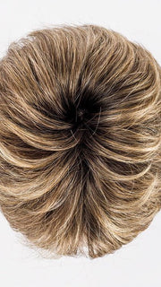 BERNSTEIN ROOTED | Lightest Brown, Light Golden Blonde, and Dark Strawberry Blonde Blend with Shaded Roots
