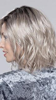 DARK SNOW ROOTED 56.60.48 | Lightest Brown Blended with Grey and Pearl White with Shaded Roots