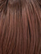 DUSTY-ROSE | Medium Coral Red Base with Dark Brown Roots