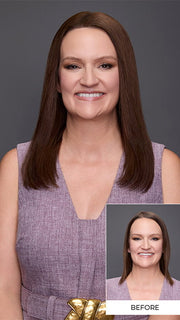 EasiPart XL Wide HH 14" by Jon Renau in 6 FUDGESICLE | Brown