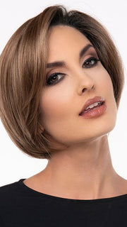 EVE by Envy in CINNAMON-TOFFEE | Neutral to Warm Light Brown with Dark Brown Roots