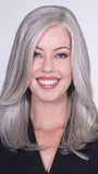 FONTAINE by BelleTress in OYSTER |  A blend of Light Grey, Silver, White and with a Dark Gray Mix on the nape