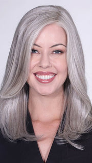 FONTAINE by BelleTress in OYSTER |  A blend of Light Grey, Silver, White and with a Dark Gray Mix on the nape