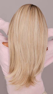 FEATURE LENGTH by Raquel Welch in RL19/23SS SHADED BISCUIT | Light Ash Blonde Evenly Blended with Cool Platinum Blonde with Dark Roots