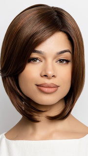 FINDLEY by Amore in CHERRY-BROWN-R | Medium Rich Brown and Soft Reddish Brown Base with Medium Red Highlights