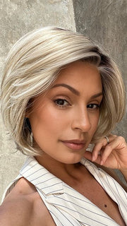 RL19/23SS SHADED BISCUIT | Light Ash Blonde Evenly Blended with Cool Platinum Blonde with Dark Roots