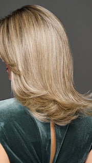 FULL FINESSE in color GF17-23SS ICED LATTE MACCHIATO | Honey Blonde shaded with Cool Blonde with Dark Roots