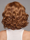Model is wearing IN BLOOM in MEDIUM RED | Medium Reddish Brown with Subtle Copper Highlights