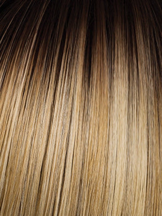 SS LIGHT BLONDE | Light Blonde with Golden Highlights & Dark Brown Roots