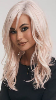 GLAM WAVEZ by Rene of Paris in PINK CHAMPAGNE | A perfect mixture of soft baby Pink and Light Pale Blond tones  