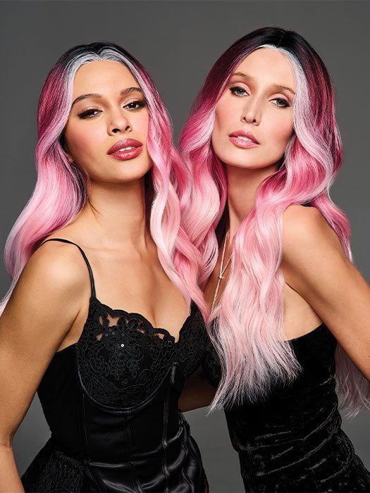 Models are wearing BUBBLEGUM BABE | Basic Cap Wig