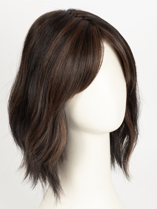 FS4/33/30A MIDNIGHT COCOA | Dark Brown, Medium Red, Medium Natural Red Blonde/Brown Blend with Medium Natural Red Blonde/Brown Blend Bold Highlights