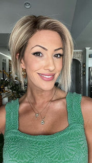 Jenna Fail @jenna_fail wearing IGNITE HH by Jon Renau in FS17/101S18 Palm Springs Blonde | Light Ash Blonde with Pure White Natural Violet Bold Highlights, Shaded with Dark Natural Ash Blonde