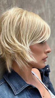 Roxie wearing KINETIC BLONDE by GABOR in LIGHT BLONDE