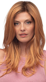 LOCKLAN by Estetica in MANDARIN-ROOTED | Light Auburn and Strawberry Blonde Blend with Golden Brown Roots PPC MAIN IMAGE