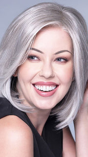 The extended lace front and full monofilament top not only create a realistic appearance but also offer versatile styling